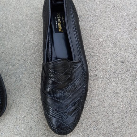 Vintage Leather & Lizard Chevron Loafer/Driving Shoe Size 9 main image 14